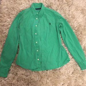 Ralph Lauren long sleeve button down size 10!